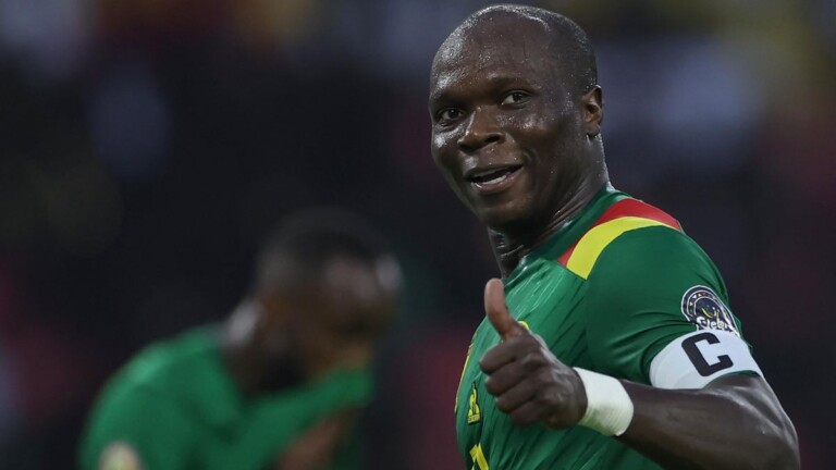 Vincent Aboubakar avec le maillot du Cameroun