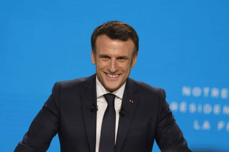 Le prÃ©sident Francais Emmanuel Macron