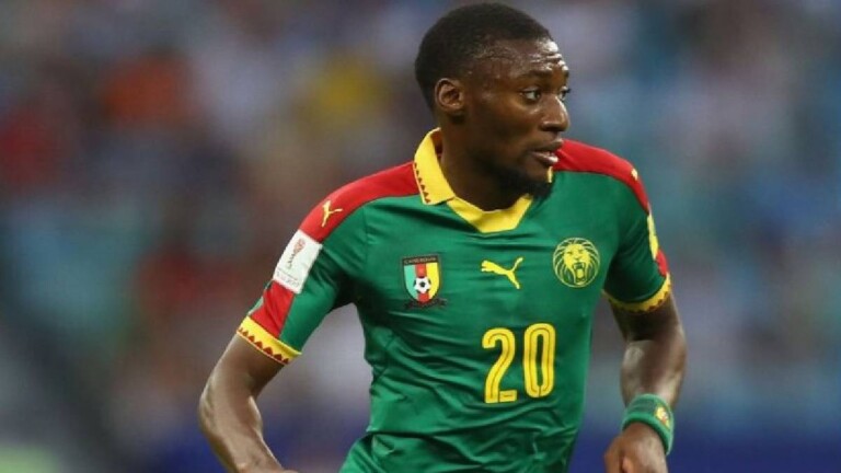 Toko Ekambi sous le maillot du cameroun