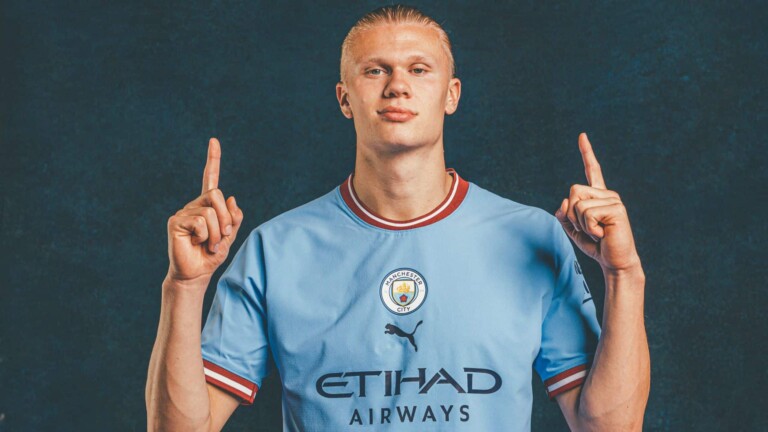 Erling Haaland sous le maillot de Manchester City