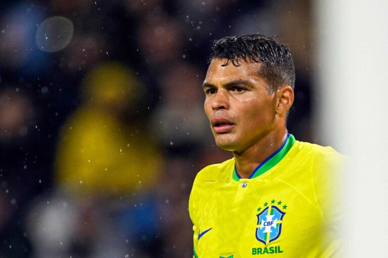 Thiago Silva lors d'un match avec le BrÃ©sil