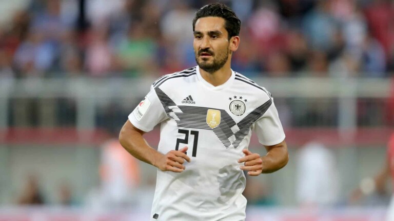 Ikay Gundogan lors d'un match avec la sÃ©lection allemande