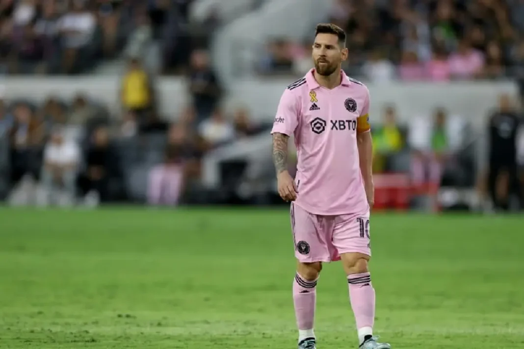 Lionel Messi avec le maillot de l'Inter Miami