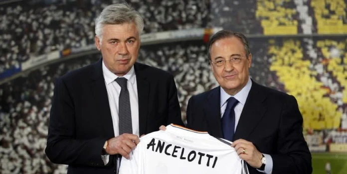 Carlo Ancelotti et Florentino PÃ©rez